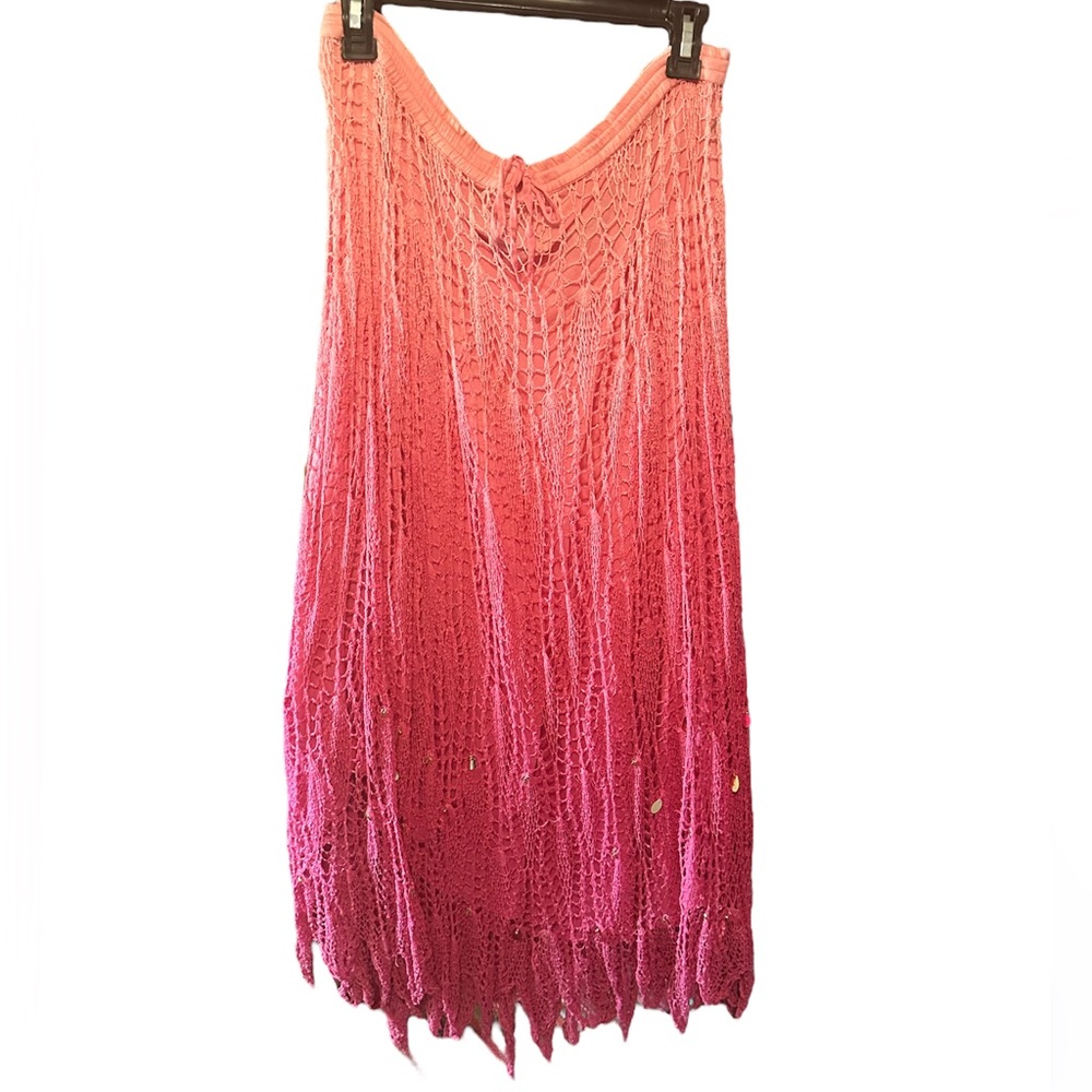 Pink Ombre Maxi Skirt